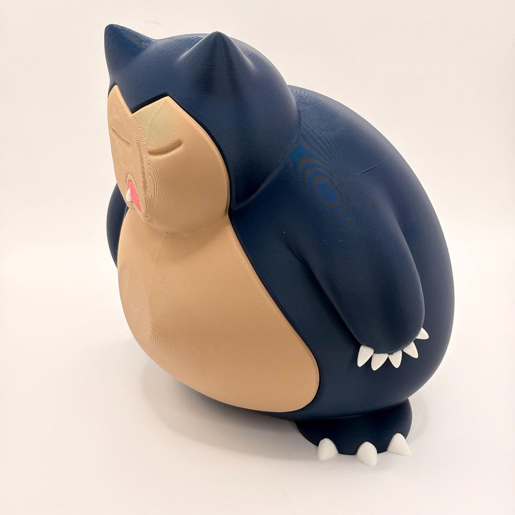 Grumpymon Snorlax 3D Print, Sleepy Pokemon Figure, Angry Snorlax Statue, Desk Decor, Gamer Gift, Anime Collectible, Cute Grumpy Figurine