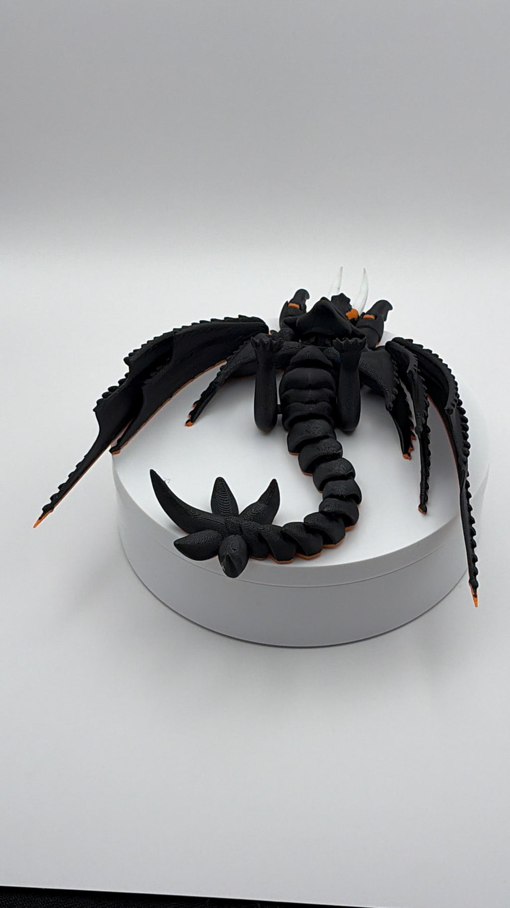 Skullcrusher Rumblehorn Dragon Figurine, 3D Printed Desk Decor