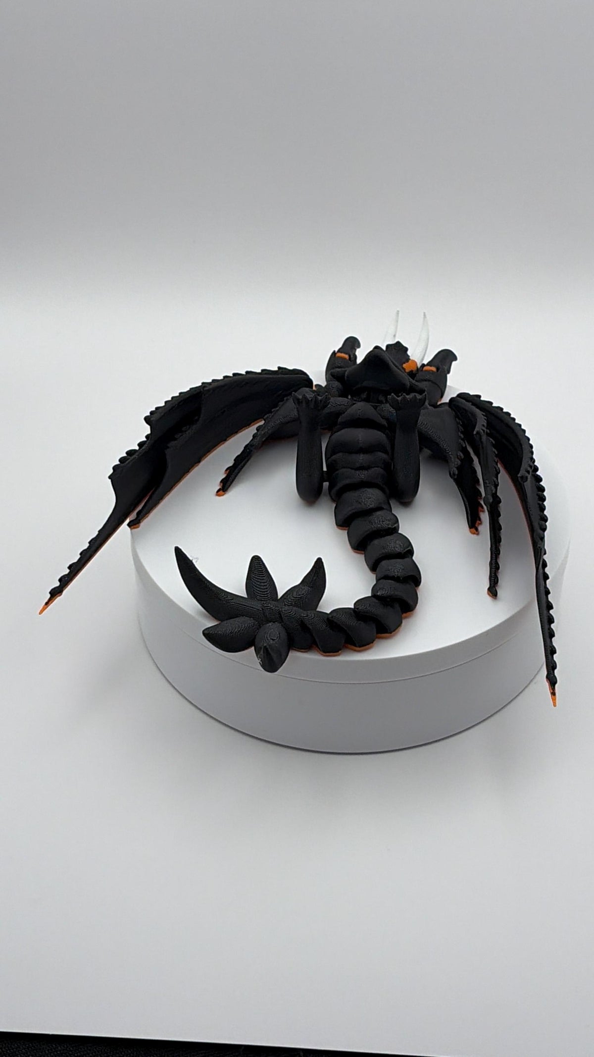 Skullcrusher Rumblehorn Dragon Figurine, 3D Printed Desk Decor