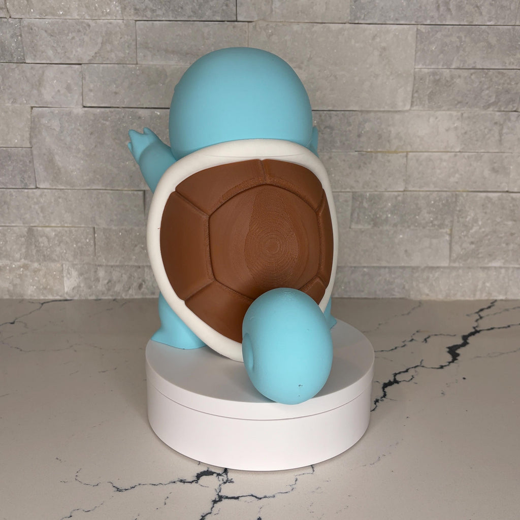 Licensed GrumpyMon Squirtle Pokémon Collectible, Large Squirtle Figure, Pokémon Desk Decor, Gamer Shelf Display, Anime Fan Gift, Nintendo