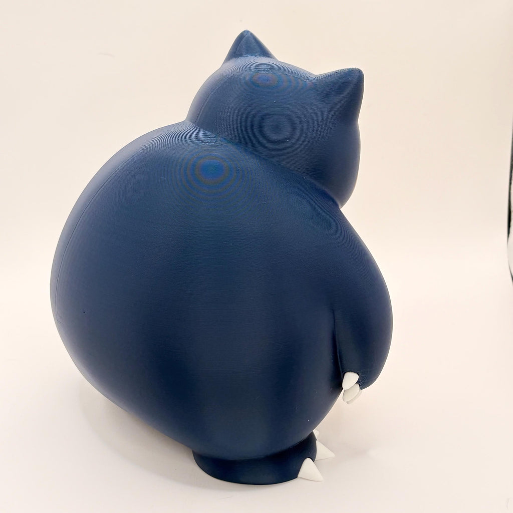 Grumpymon Snorlax 3D Print, Sleepy Pokemon Figure, Angry Snorlax Statue, Desk Decor, Gamer Gift, Anime Collectible, Cute Grumpy Figurine