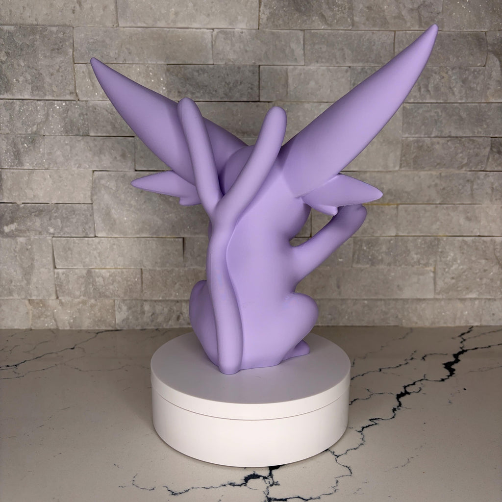 NEW GrumpyMon Espeon Collector Figure, Pokémon Inspired 3D Printed Statue, Shiny & Standard Variants, Premium Display Collectible
