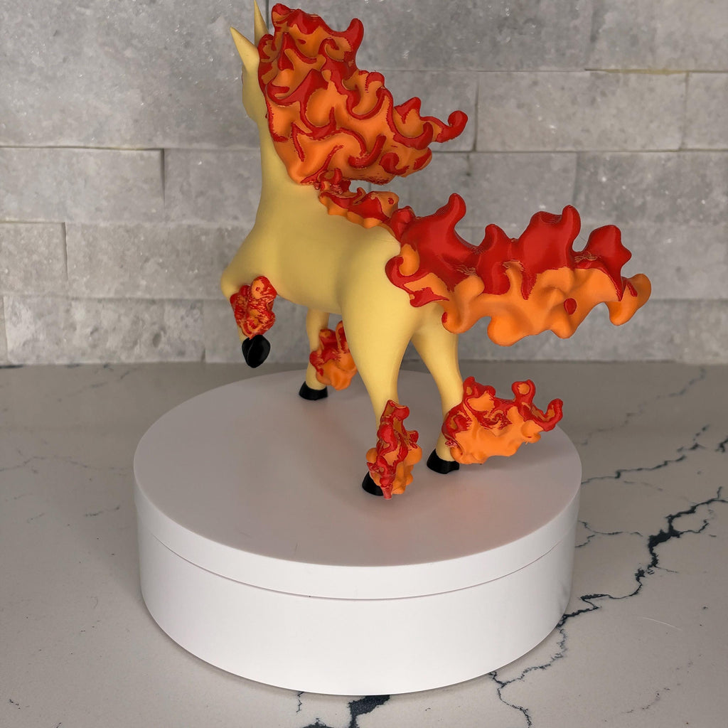 Rapidash Flame Edition Figure, Fire Pokémon Statue, 3D Printed Pokémon Art, Rapidash Collectible, Pokémon Gift, Maple3D Licensed Model