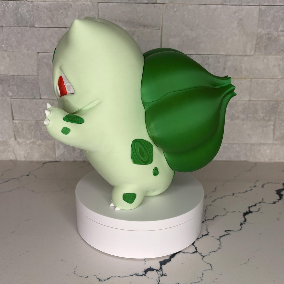 Grumpymon Bulbasaur Figure | Large Pokémon Starter Collectible | Gift for Gamers & Fans