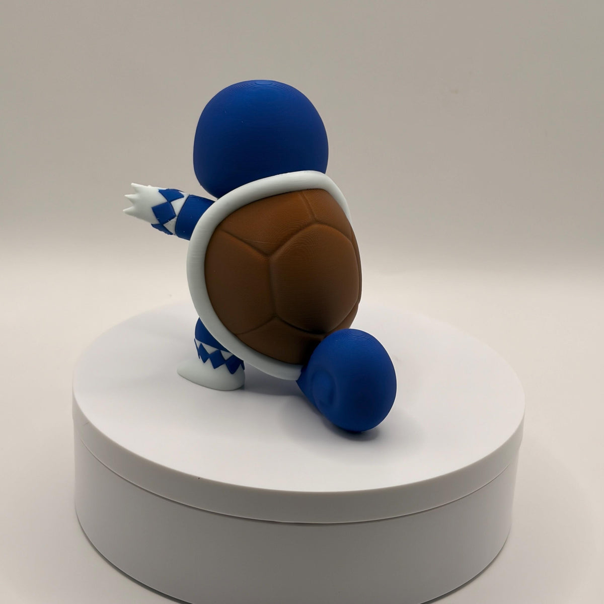 Blue Power Ranger Squirtle Figurine, 3D Printed Pokemon Fusion, Anime Collectible, Gamer Desk Decor, Unique Gift - Licensed