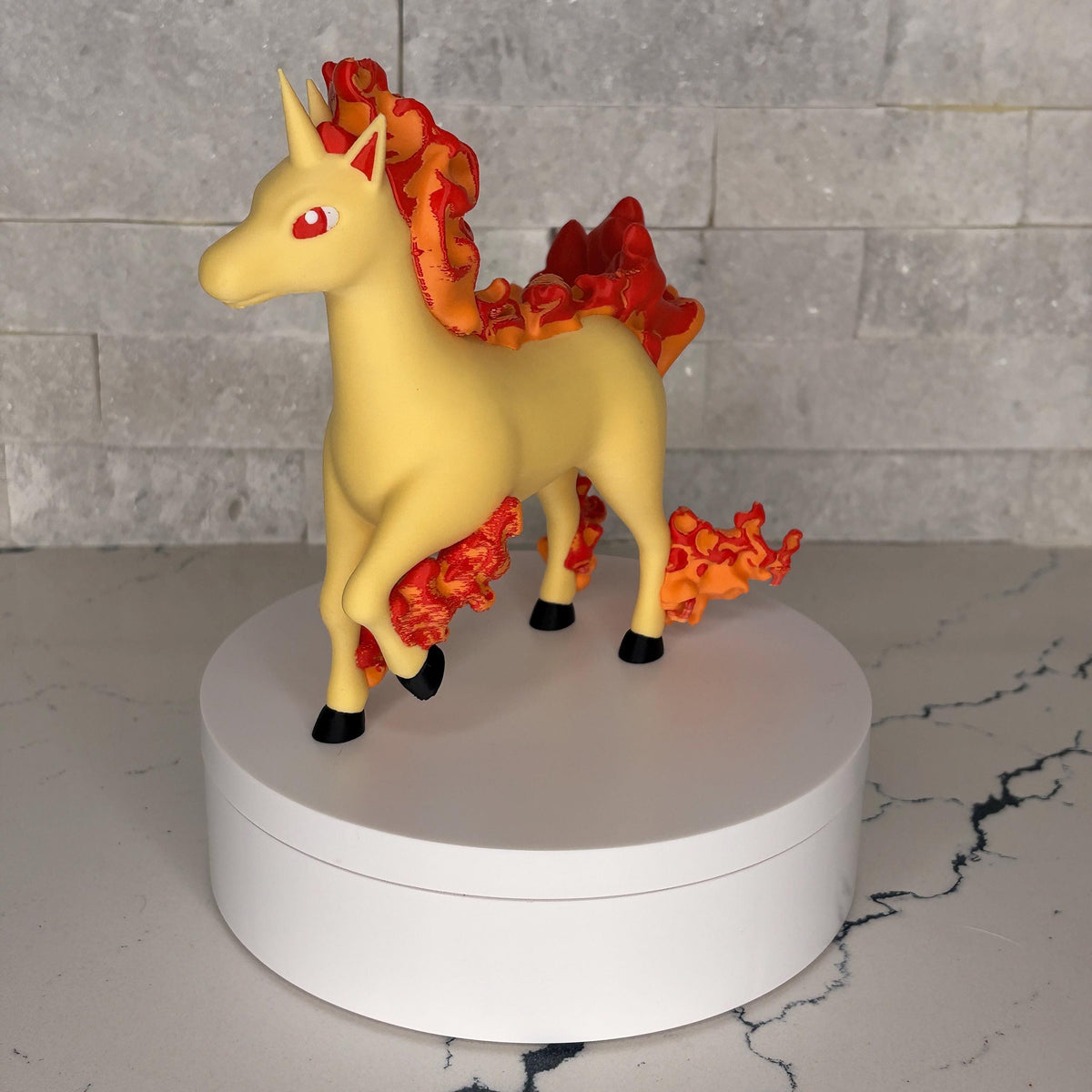 Rapidash Flame Edition Figure, Fire Pokémon Statue, 3D Printed Pokémon Art, Rapidash Collectible, Pokémon Gift, Maple3D Licensed Model