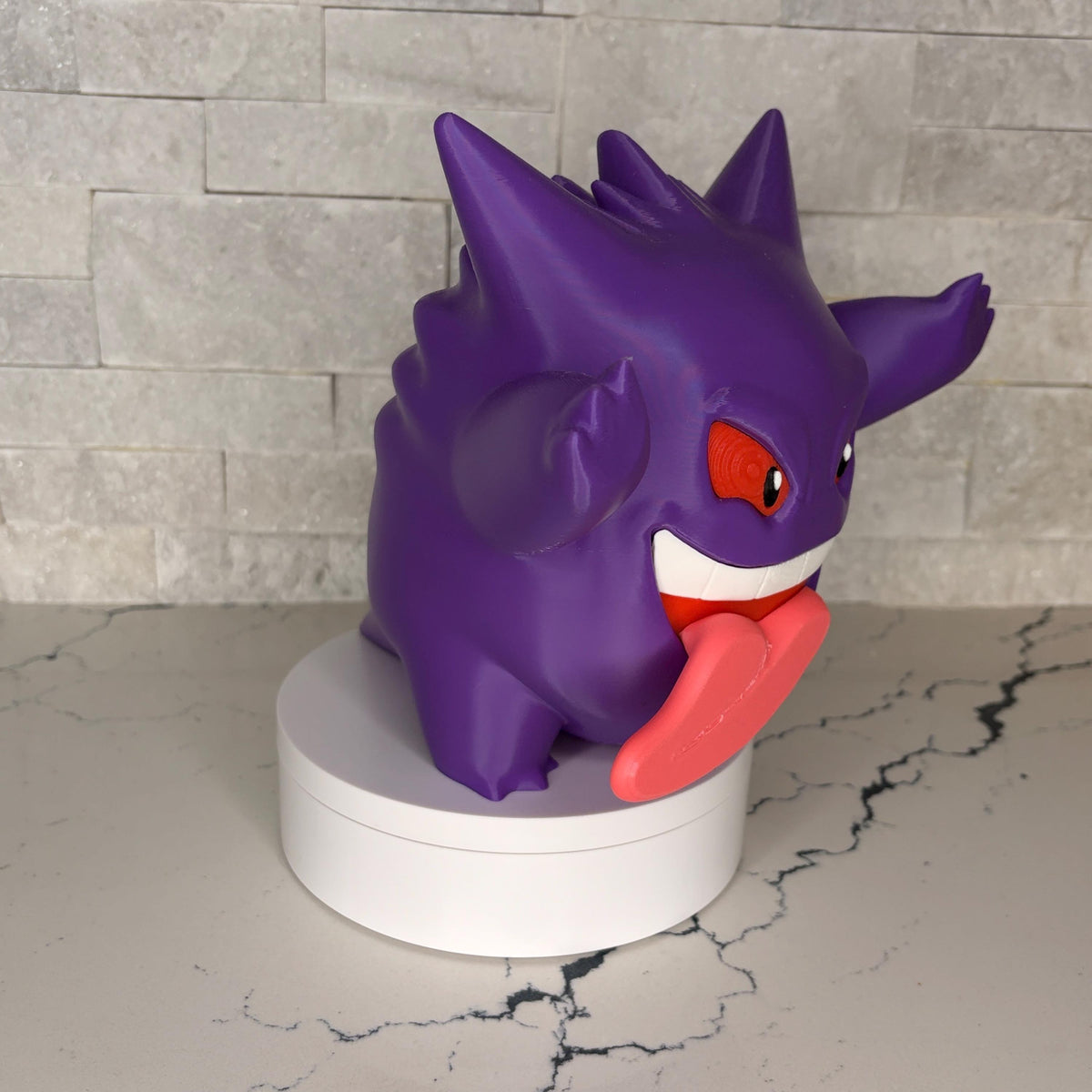 Gengar GrumpyMon Collector Figure, Pokémon Display Statue, Large 3D Printed Collectible, Maple3D Licensed Model, Gamer Shelf Decor, Ghost