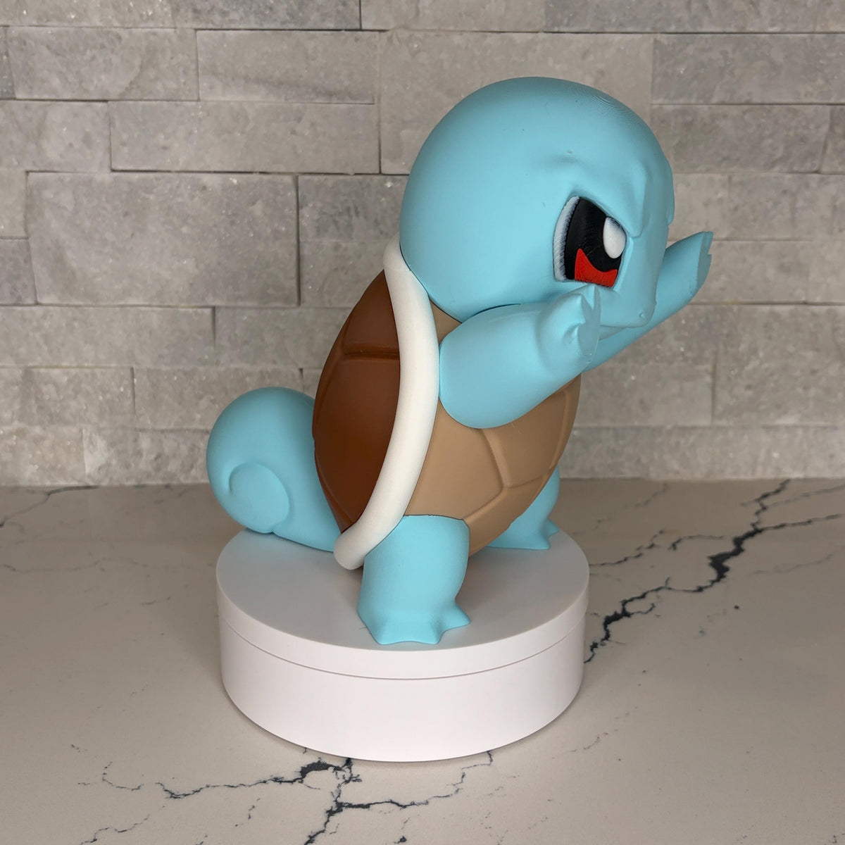 Licensed GrumpyMon Squirtle Pokémon Collectible, Large Squirtle Figure, Pokémon Desk Decor, Gamer Shelf Display, Anime Fan Gift, Nintendo