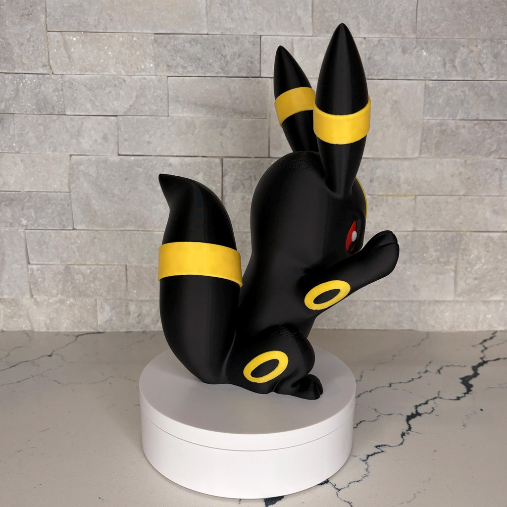 GrumpyMon Umbreon Collector Figure, Licensed Maple 3D Design, Display Statue, Gamer Shelf Decor