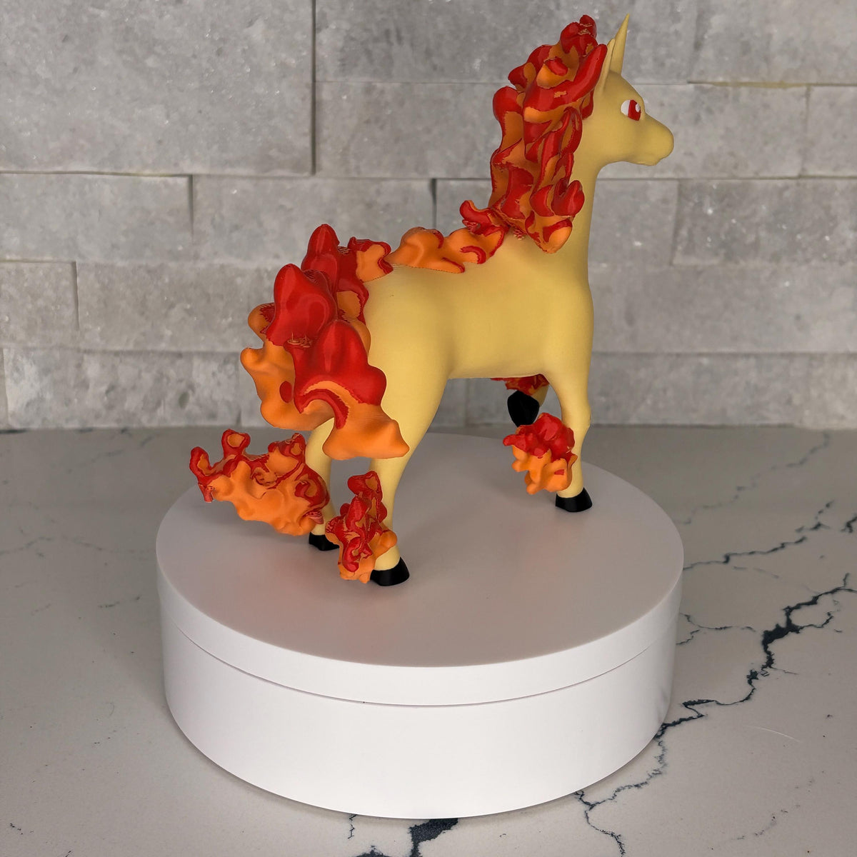 Rapidash Flame Edition Figure, Fire Pokémon Statue, 3D Printed Pokémon Art, Rapidash Collectible, Pokémon Gift, Maple3D Licensed Model