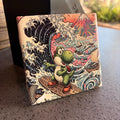 Yoshi Wave Ceramic Tile | Japanese Gaming Wall Decor (UV Printed)