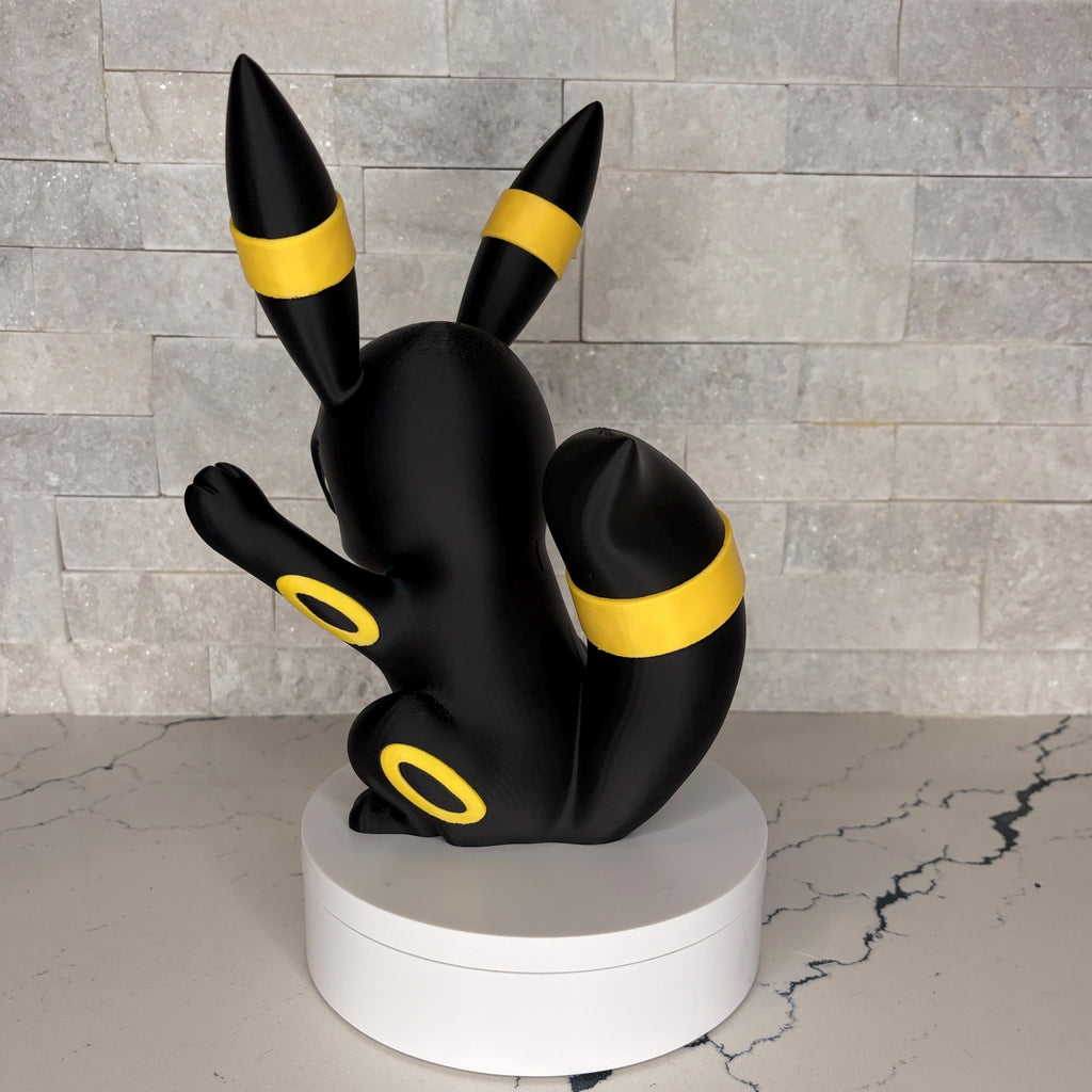 GrumpyMon Umbreon Collector Figure, Licensed Maple 3D Design, Display Statue, Gamer Shelf Decor