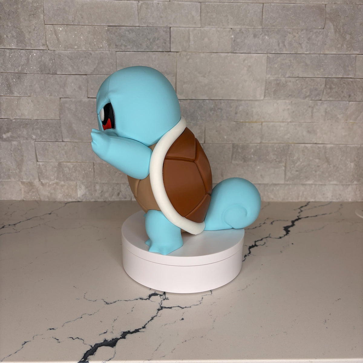 Licensed GrumpyMon Squirtle Pokémon Collectible, Large Squirtle Figure, Pokémon Desk Decor, Gamer Shelf Display, Anime Fan Gift, Nintendo