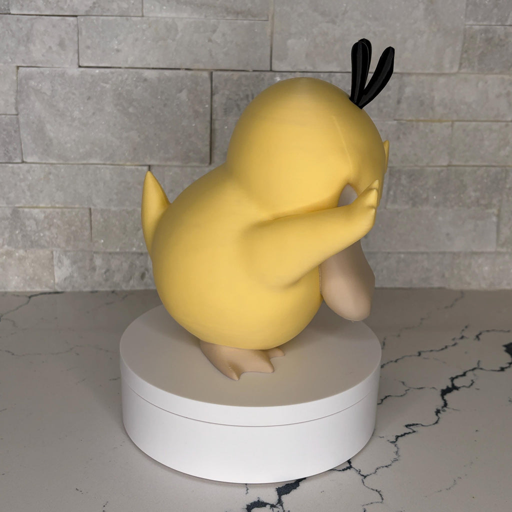 Grumpymon Psyduck Figure | Licensed Maple 3D Print, Anime Desk Decor, Pokémon, Misty
