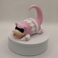 Pink Power Ranger Slowpoke Figurine, 3D Printed Pokemon Fusion, Cute Anime Collectible, Unique Gamer Gift - Licensed