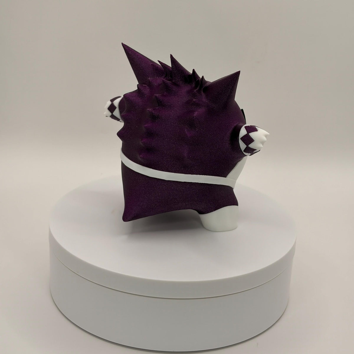Black Power Ranger Gengar Figurine, 5 Inch Pokemon Fusion Collectible, Anime Crossover Figure, Ghost Type, Gamer Desk Decor - Licensed