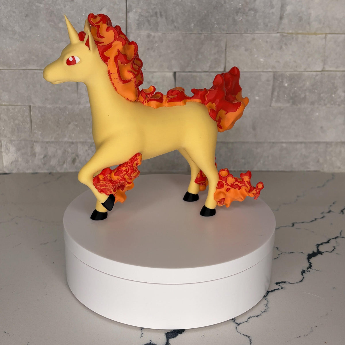 Rapidash Flame Edition Figure, Fire Pokémon Statue, 3D Printed Pokémon Art, Rapidash Collectible, Pokémon Gift, Maple3D Licensed Model