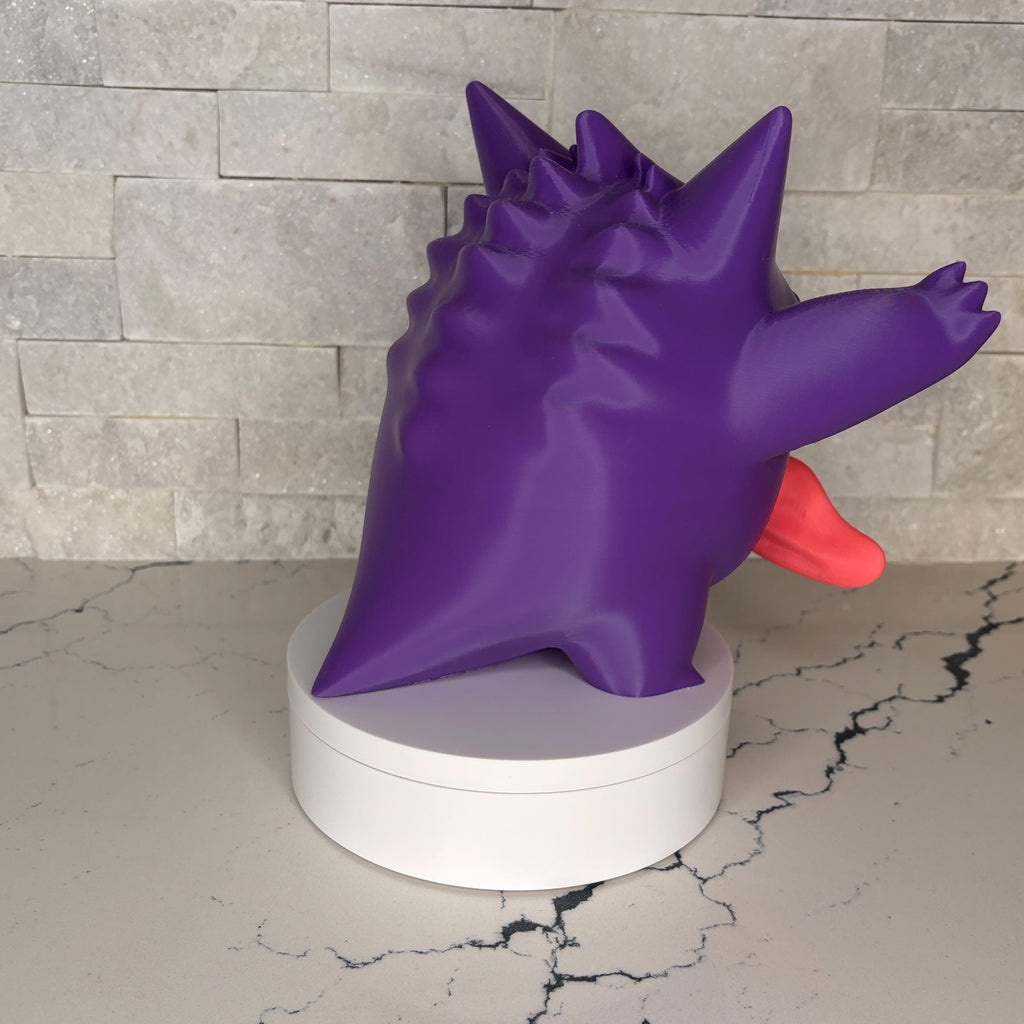 Gengar GrumpyMon Collector Figure, Pokémon Display Statue, Large 3D Printed Collectible, Maple3D Licensed Model, Gamer Shelf Decor, Ghost