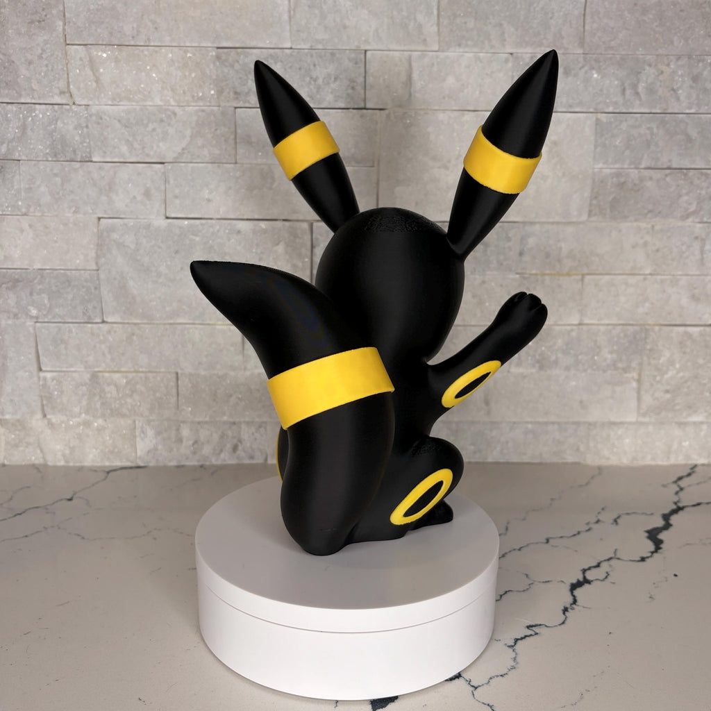 GrumpyMon Umbreon Collector Figure, Licensed Maple 3D Design, Display Statue, Gamer Shelf Decor