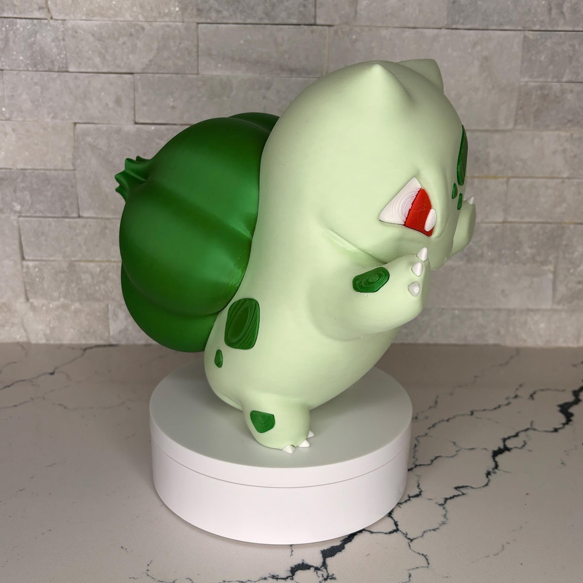 Grumpymon Bulbasaur Figure | Large Pokémon Starter Collectible | Gift for Gamers & Fans
