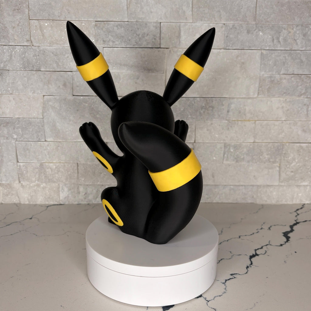 GrumpyMon Umbreon Collector Figure, Licensed Maple 3D Design, Display Statue, Gamer Shelf Decor