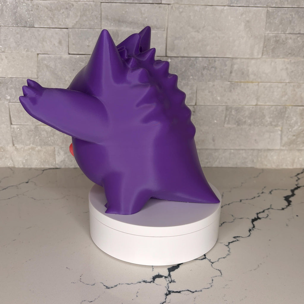 Gengar GrumpyMon Collector Figure, Pokémon Display Statue, Large 3D Printed Collectible, Maple3D Licensed Model, Gamer Shelf Decor, Ghost