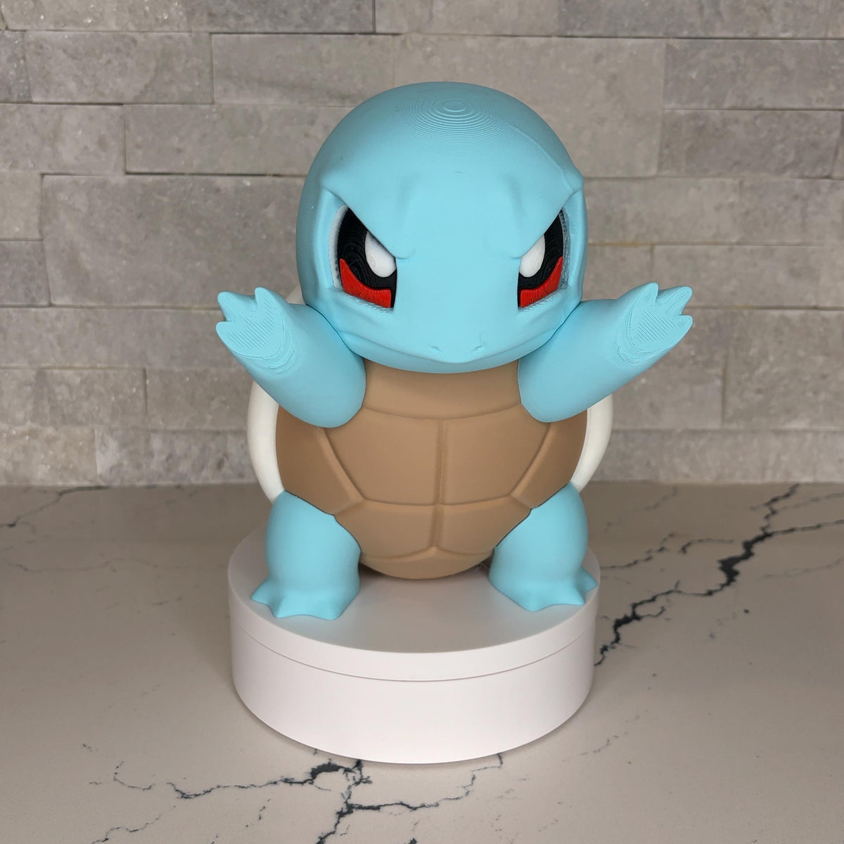 Licensed GrumpyMon Squirtle Pokémon Collectible, Large Squirtle Figure, Pokémon Desk Decor, Gamer Shelf Display, Anime Fan Gift, Nintendo