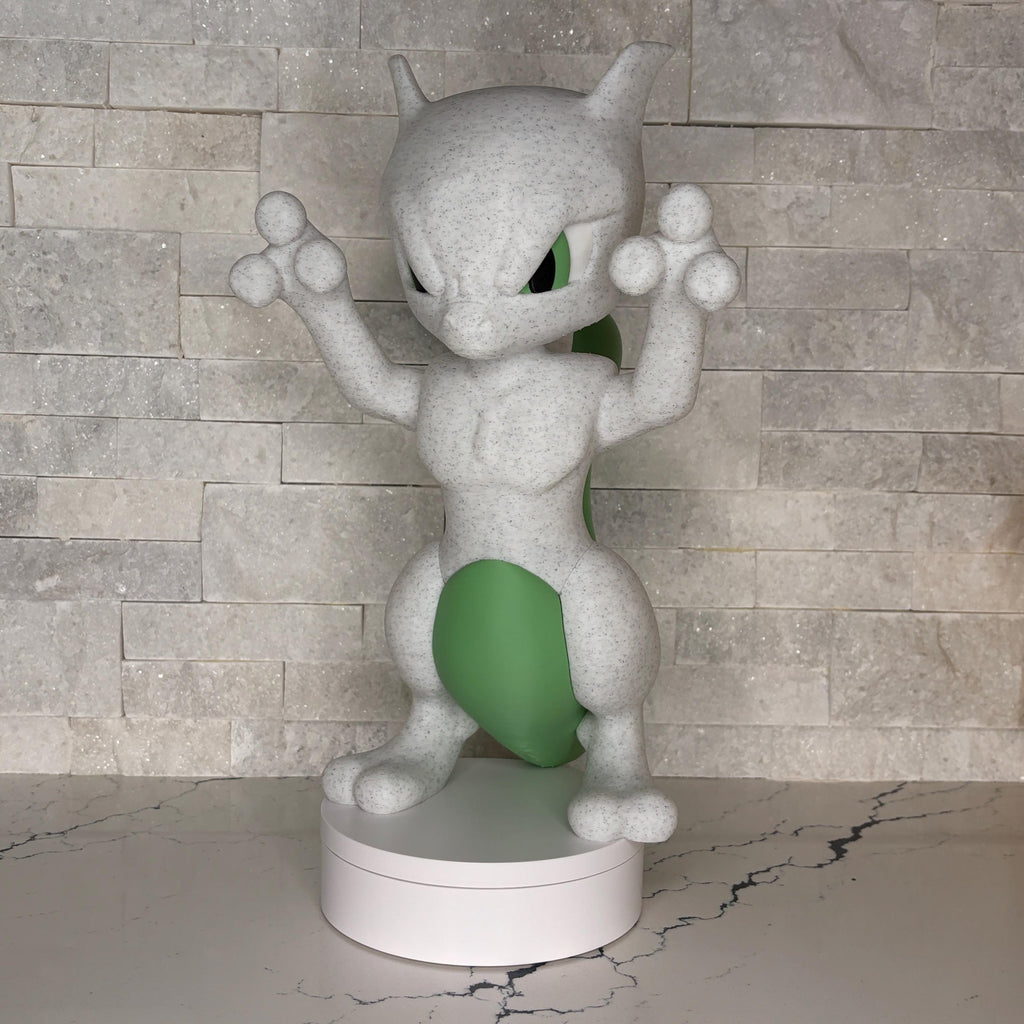 Mewtwo Legendary Edition Statue, 17 Inch Pokémon Collector Display, Large 3D Printed Figure, Shiny Mewtwo, Maple3D Licensed Model