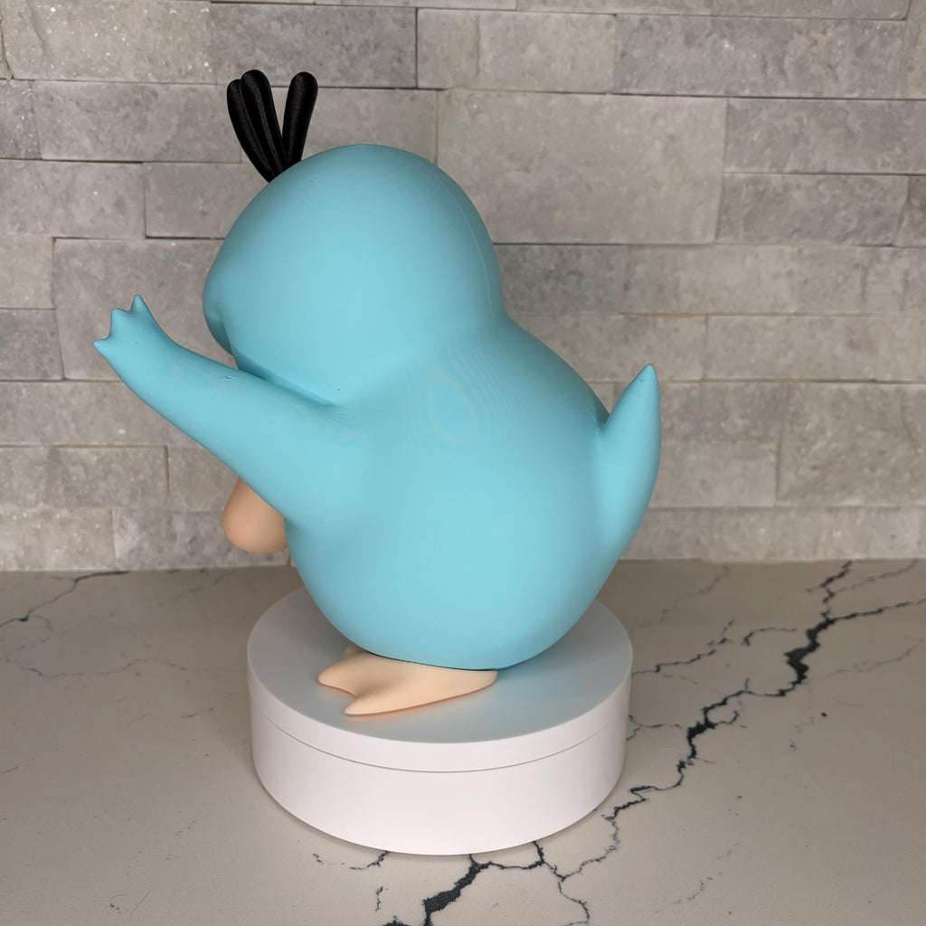 Grumpymon Psyduck Figure | Licensed Maple 3D Print, Anime Desk Decor, Pokémon, Misty
