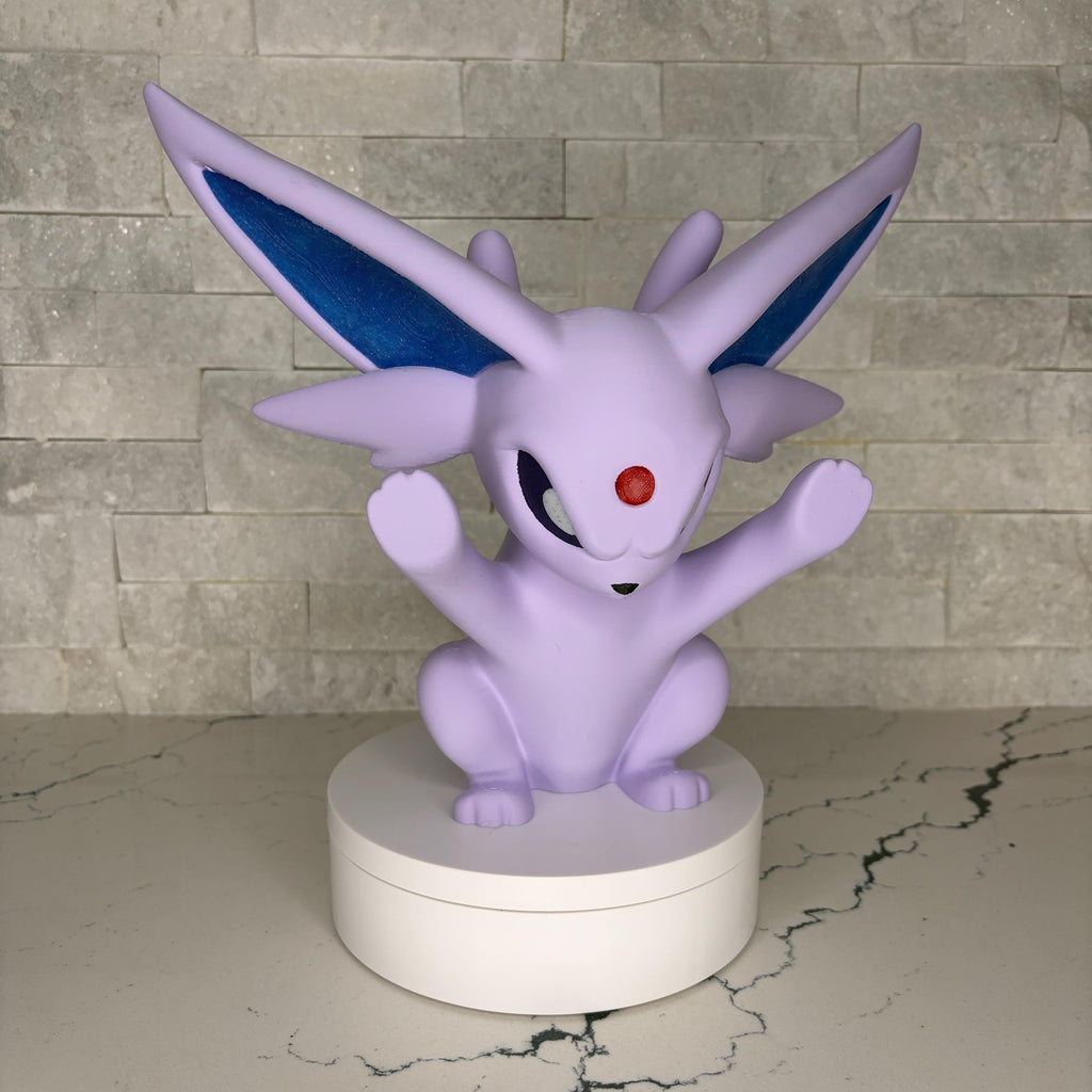 NEW GrumpyMon Espeon Collector Figure, Pokémon Inspired 3D Printed Statue, Shiny & Standard Variants, Premium Display Collectible