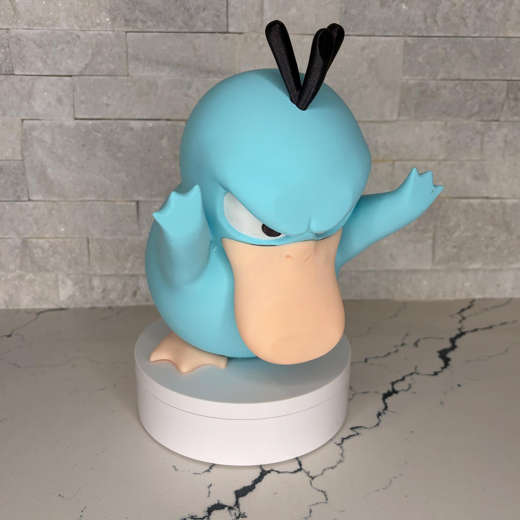 Grumpymon Psyduck Figure | Licensed Maple 3D Print, Anime Desk Decor, Pokémon, Misty