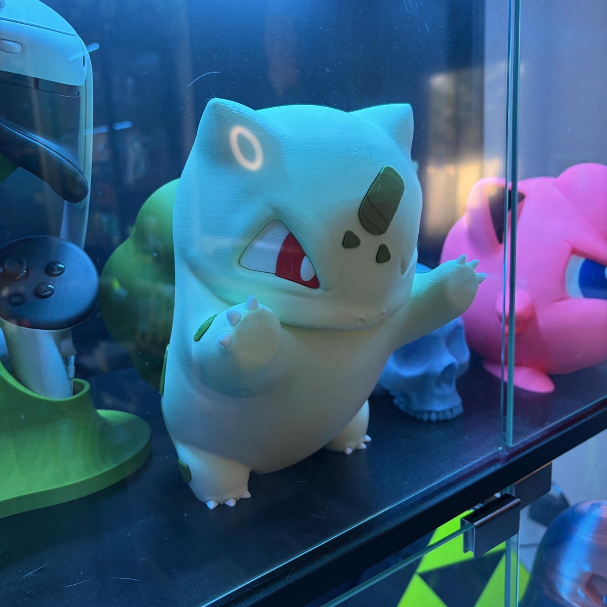 Grumpymon Bulbasaur Figure | Large Pokémon Starter Collectible | Gift for Gamers & Fans