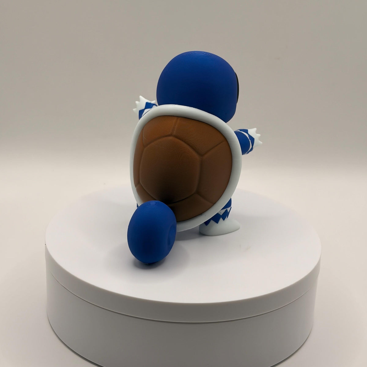 Blue Power Ranger Squirtle Figurine, 3D Printed Pokemon Fusion, Anime Collectible, Gamer Desk Decor, Unique Gift - Licensed
