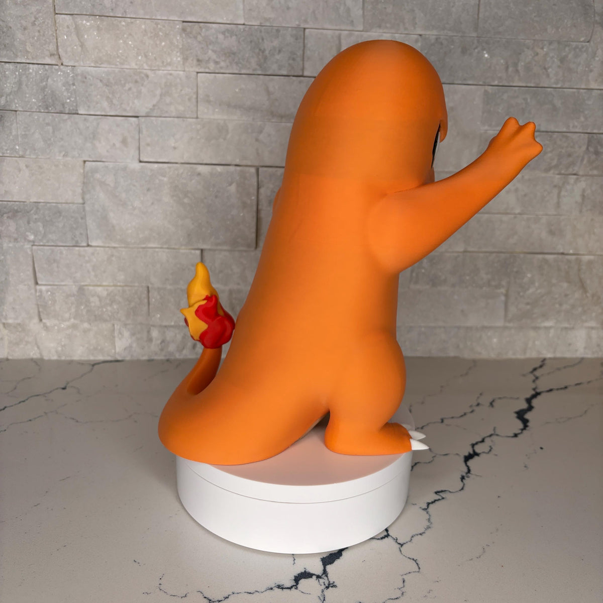 Charmander GrumpyMon Pokémon Statue, 3D Printed Figure, Licensed Large Desk Decor Pokémon Collectible Gamer Gift