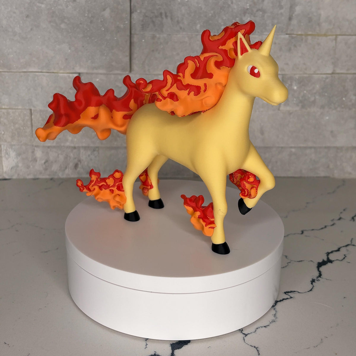 Rapidash Flame Edition Figure, Fire Pokémon Statue, 3D Printed Pokémon Art, Rapidash Collectible, Pokémon Gift, Maple3D Licensed Model