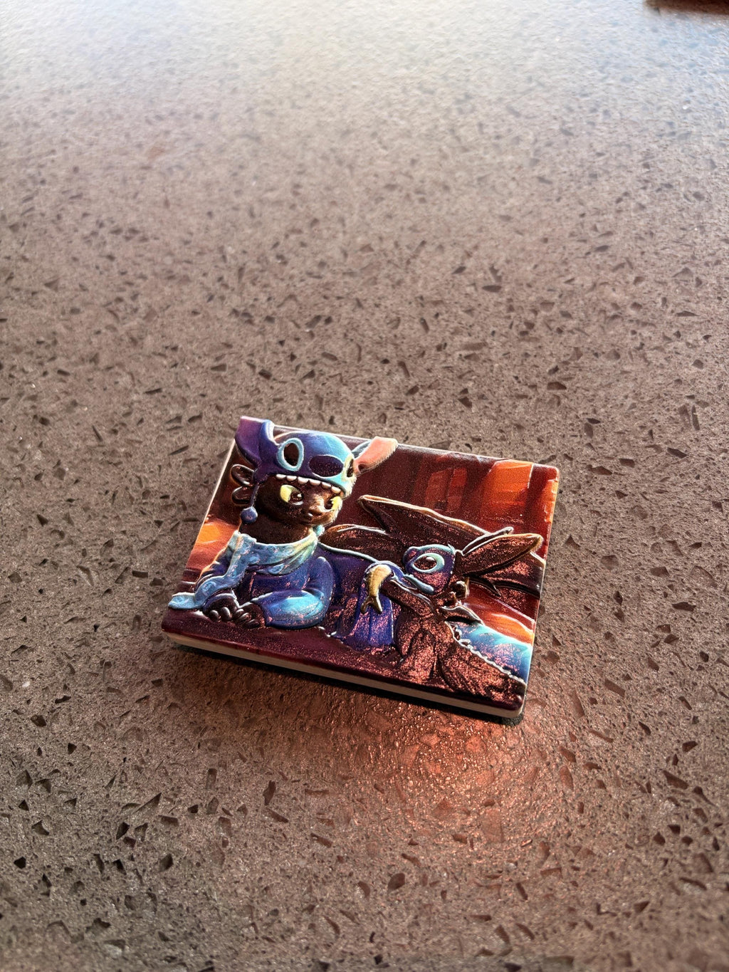 Stitch Toothless Dragon Fridge Magnet, UV Printed Refrigerator Decor, Fantasy Cartoon Art