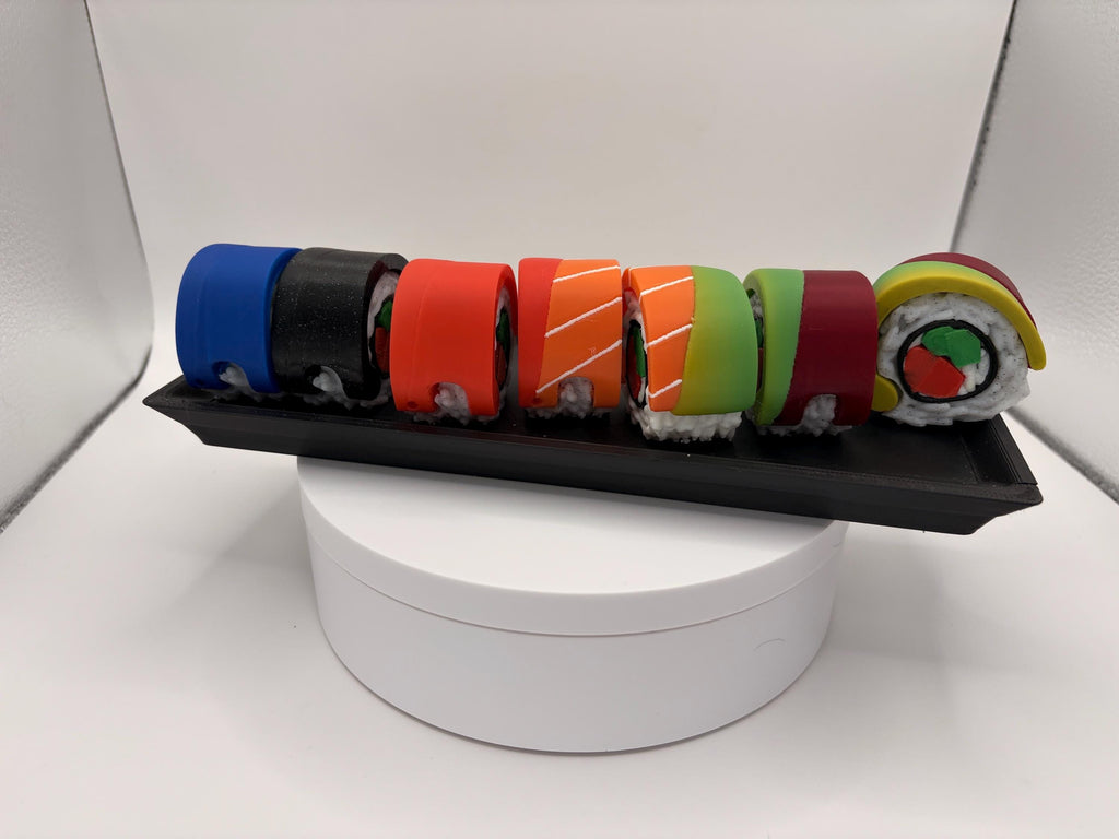 Sushi Weekly Pill Organizer – Rainbow Roll Supplement Container - Licensed ForgeCore