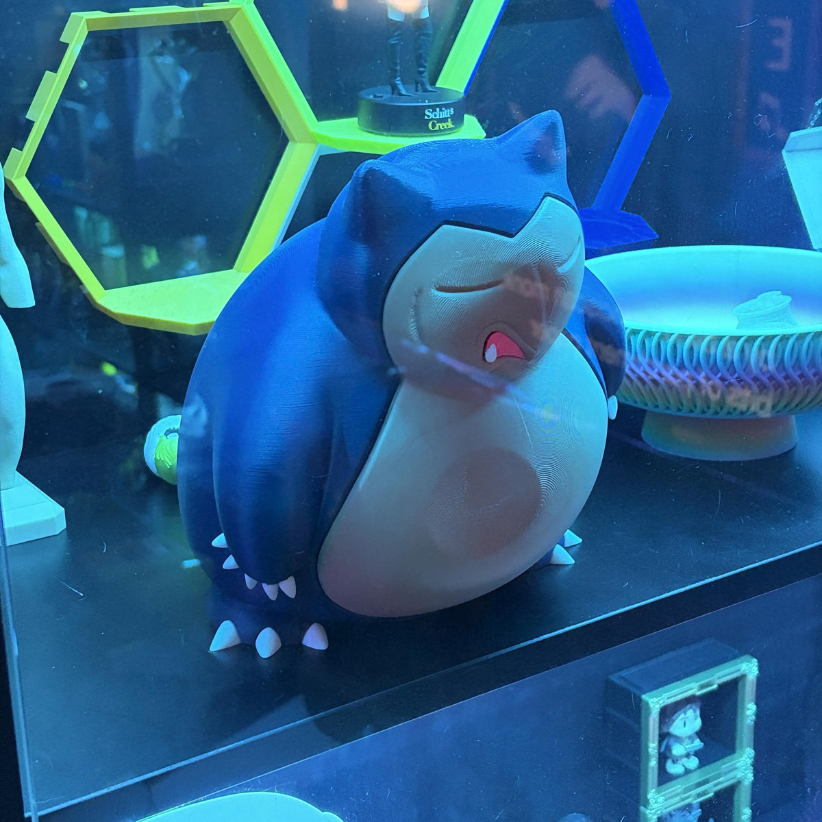 Grumpymon Snorlax 3D Print, Sleepy Pokemon Figure, Angry Snorlax Statue, Desk Decor, Gamer Gift, Anime Collectible, Cute Grumpy Figurine