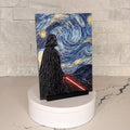 Darth Vader Starry Night Textured Acrylic Artwork, Raised UV Print Wall Decor