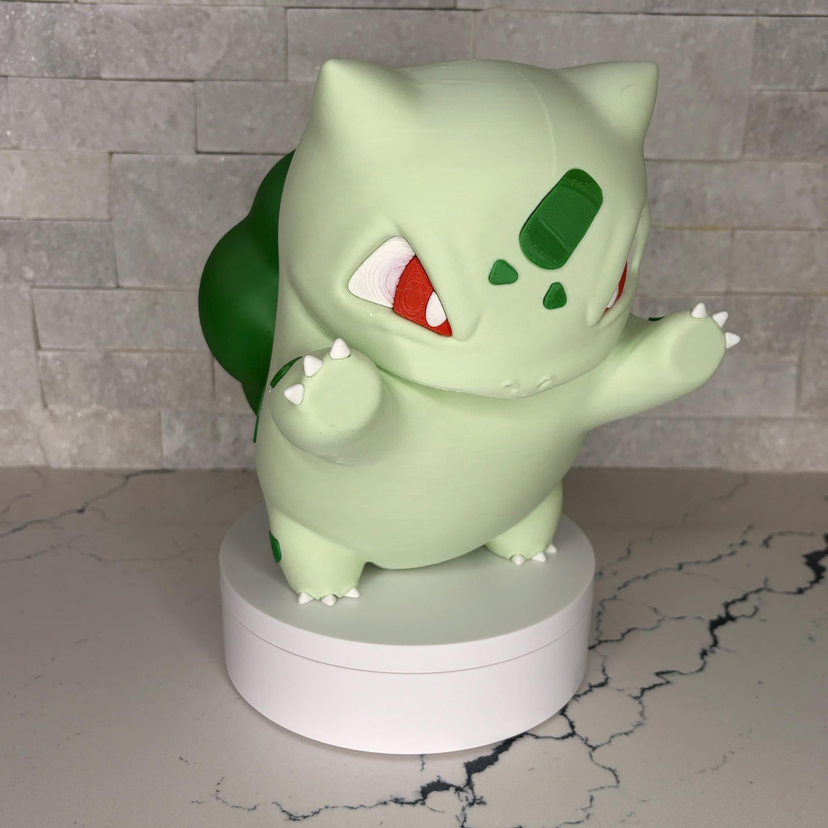 Grumpymon Bulbasaur Figure | Large Pokémon Starter Collectible | Gift for Gamers & Fans