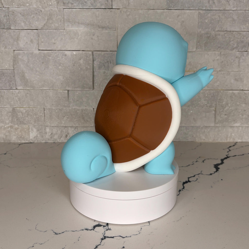 Licensed GrumpyMon Squirtle Pokémon Collectible, Large Squirtle Figure, Pokémon Desk Decor, Gamer Shelf Display, Anime Fan Gift, Nintendo