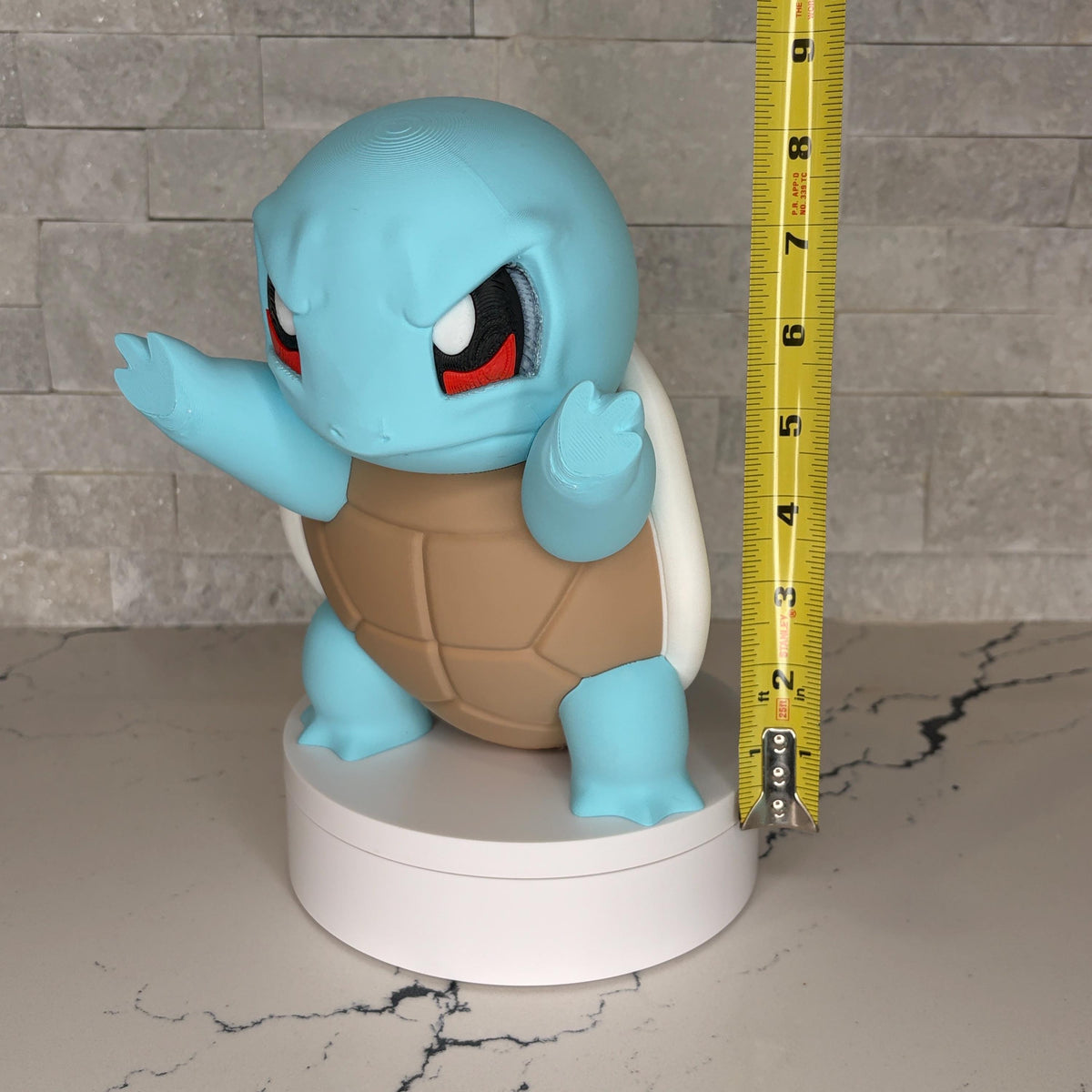 Licensed GrumpyMon Squirtle Pokémon Collectible, Large Squirtle Figure, Pokémon Desk Decor, Gamer Shelf Display, Anime Fan Gift, Nintendo