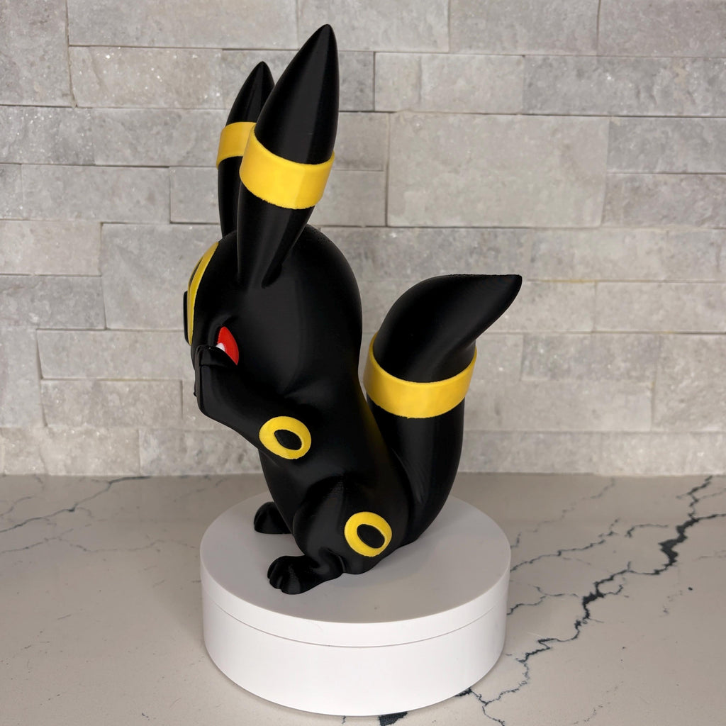 GrumpyMon Umbreon Collector Figure, Licensed Maple 3D Design, Display Statue, Gamer Shelf Decor