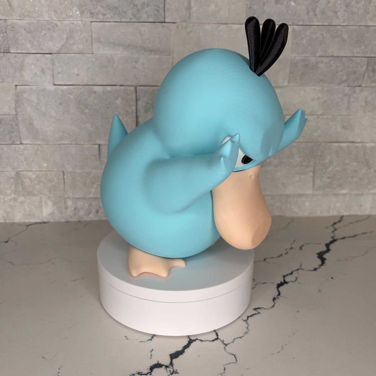 Grumpymon Psyduck Figure | Licensed Maple 3D Print, Anime Desk Decor, Pokémon, Misty