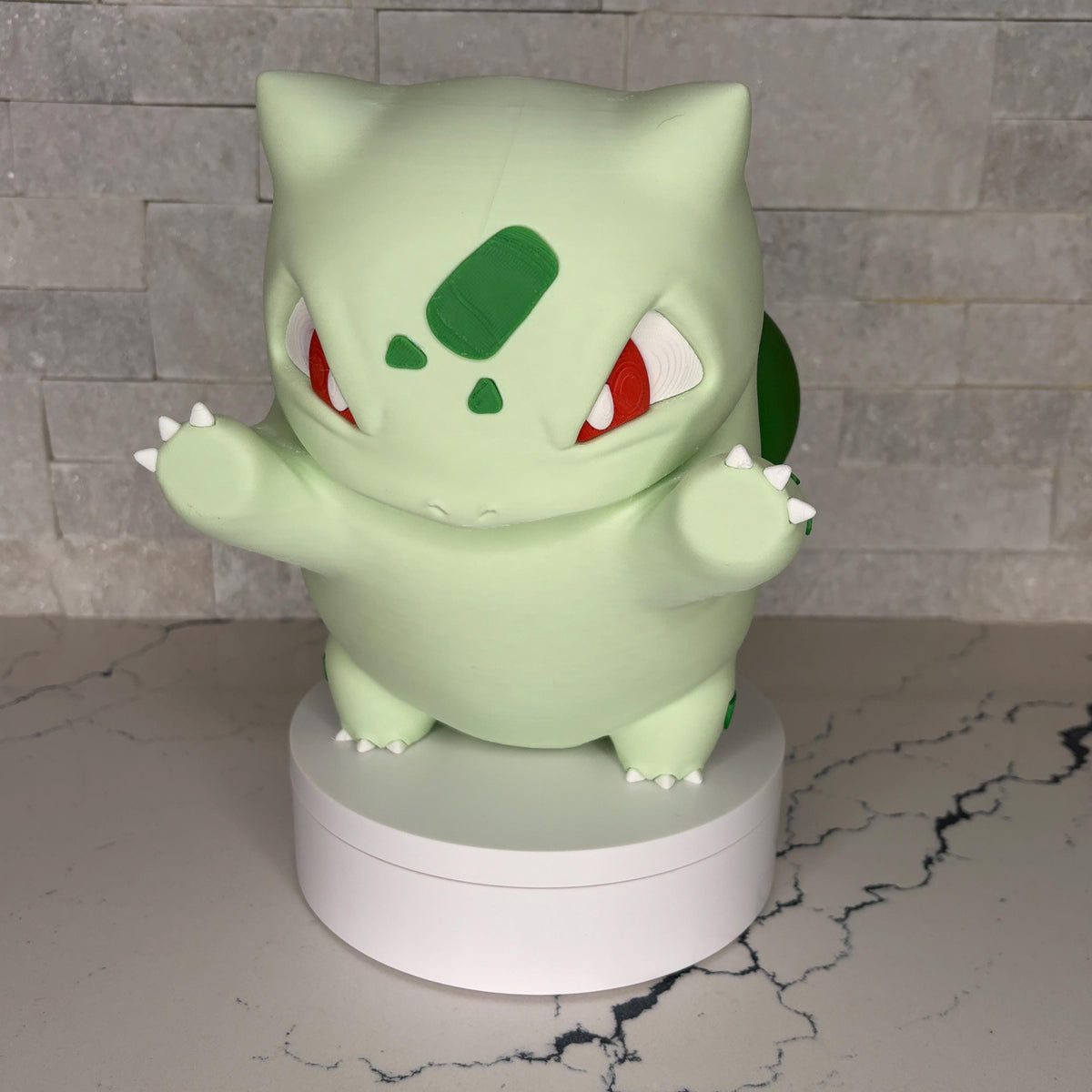 Grumpymon Bulbasaur Figure | Large Pokémon Starter Collectible | Gift for Gamers & Fans