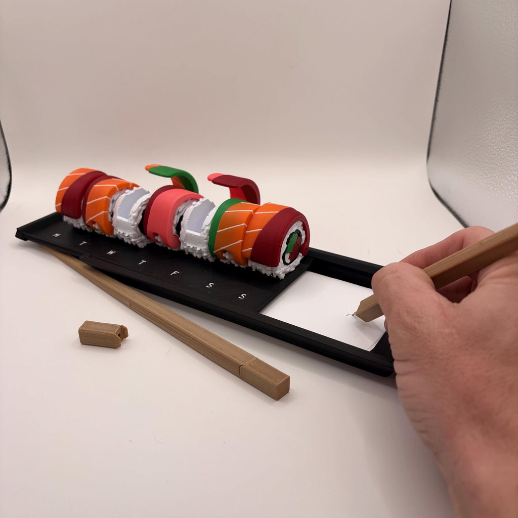 Sushi Weekly Pill Organizer – Rainbow Roll Supplement Container - Licensed ForgeCore