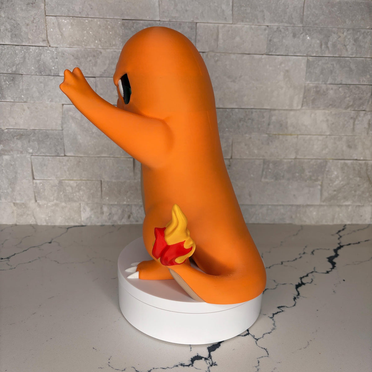 Charmander GrumpyMon Pokémon Statue, 3D Printed Figure, Licensed Large Desk Decor Pokémon Collectible Gamer Gift
