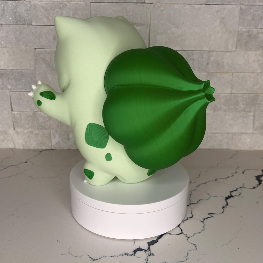 Grumpymon Bulbasaur Figure | Large Pokémon Starter Collectible | Gift for Gamers & Fans
